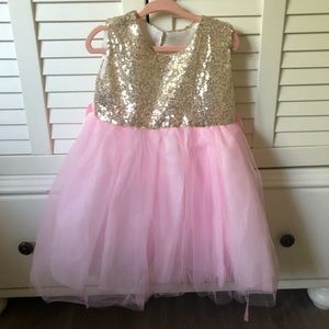 pink sparkly gown for toddler